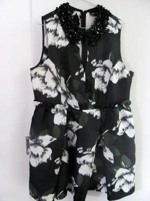 $28 • Buy ASOS AU 18 /UK18 / US 14 Sleeveless Cocktail Dinner Dress Beaded Collar