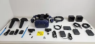 HTC VIVE Pro Headset VR Full Set Complete System Virtual Reality Kit A+ Clean • $649.95