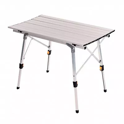 3ft Adjustable Portable Folding Outdoor Aluminium Camping Kitchen Work Top Table • £39.99