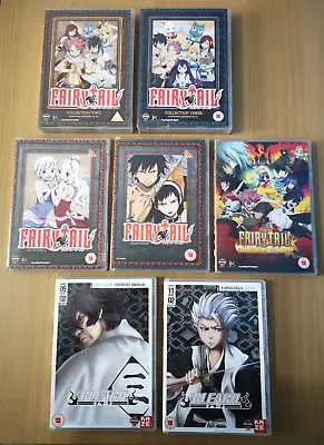 Fairy Tail Various DVD Collection/Part & Bleach Anime Dvd Bundle! • £16
