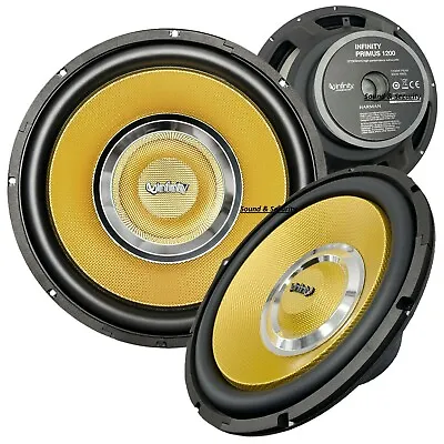 1x Infinity PRIMUS 1200 12  Inch 1200W Car Audio Subwoofer High Performance • $69.99