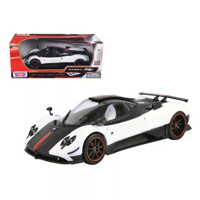 Pagani Zonda 5 Cinque White And Black 1/18 Diecast Model Car By Motormax • $57.48