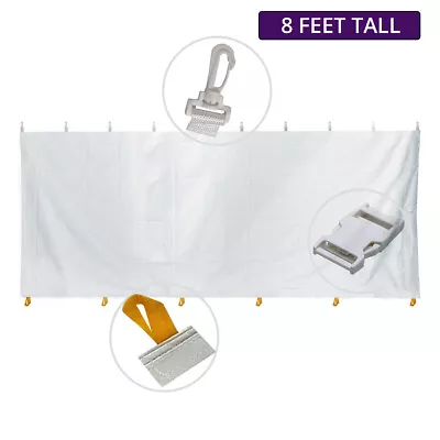 8x20 Solid Block Out Sidewall For Canopy Event Tent Wedding Party Vinyl Panel • $299.99