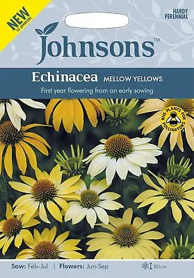 Johnsons Seeds - Pictorial Packet - Echinacea Mellow Yellows - 10 Seeds • £4.15