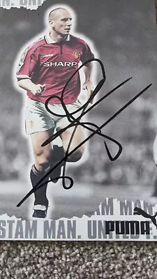Jaap Stam Hand Signed 6 X 4 Manchester United Photo • £10