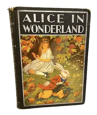 ALICE IN WONDERLAND & THROUGH THE LOOKING-GLASS - 1933 - Lewis Carroll - HC/VTG • $74.25