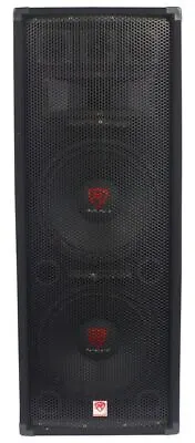 Rockville RSG12.2 Dual 12” 2000 Watt 3-Way 8-Ohm Passive DJ/Pro Audio PA Speaker • $189.95
