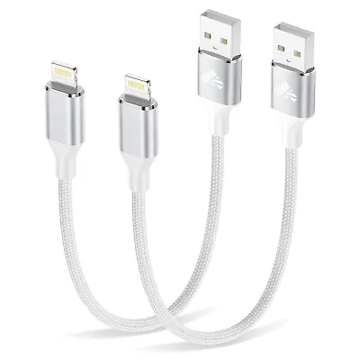$13.99 • Buy IPhone Charger Cable 2 Pack 0.3M USB A To Lightning Cable MFi Certified