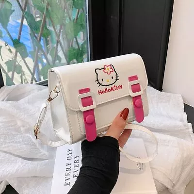 Sanrio Pu Square Bag Shoulder Bags Messenger Tote Mymelody Cinnamorol Kuromi Bag • $27.49