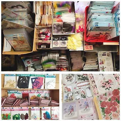 Craft Bundle Job Lot Clearance - 50 Assorted Items - Card Making & Paper Crafts • £24.99