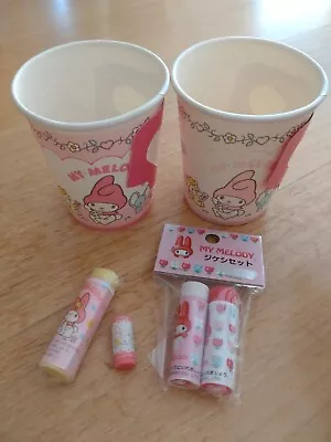 Sanrio Vintage My Melody Eraser Paper Cup Set • $14.99