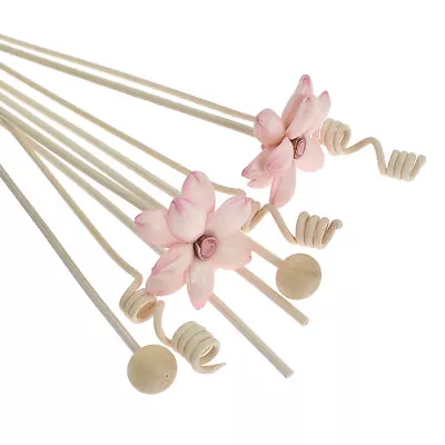 9PCS Flower Lotus Rattan Reed Diffuser Fragrance Sticks Replacement Home Sticks  • $3.29