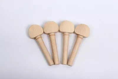 2set (8pcs) Violin Pegs 4/4 Size Natural Maple Wood Fiddle Pegs Part Accessories • $12