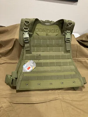 CONDOR Brand Plate Carrier Tactical Vest In Coyote Brown MOLLE NEW • $39.99