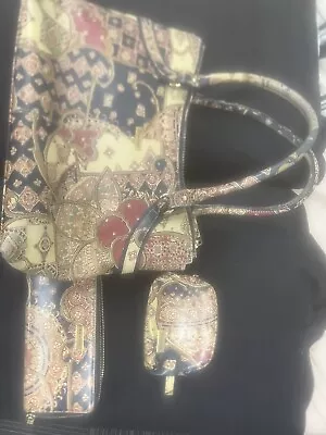 Scalia Tuscany Hand Bag Set With Handbag Purse And Satchel • $130