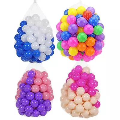 Kids Plastic Soft Play Balls Children Ball Pits Pen Pool Bath Play Room Balls • £10.95