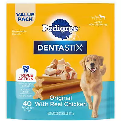 PEDIGREE DENTASTIX Original Flavor Dental Bones Treats For Large Dogs. • $20.37