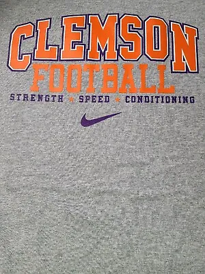  Clemson Tigers Nike Dabo Swinney Strength And Conditioning Gray T Large New  • $79.95
