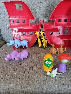 Veggie Tales Noah's Ark Playset 2019 Big Idea Complete Larry Rhubarb Animals • $24.99