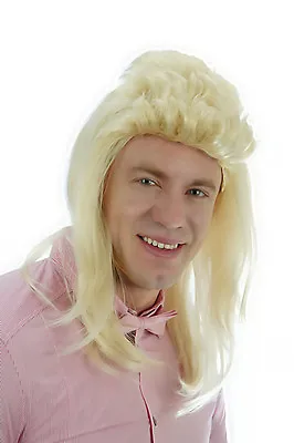 Halloween 80's Blonde MULLET JASON WIG FANCY DRESS Pop Star HILL BILLY Costume • £5.99