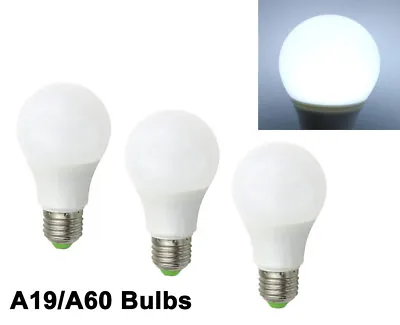 3pcs 60W Equivalent E26 E27 A19 LED Light 12-24V Globe RV/Boat Bulb Daylight H • $15.03