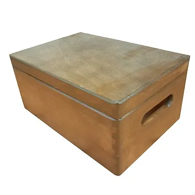 £17.99 • Buy Wooden Box/trunk In Four Types Of Finishing In Brown Color
