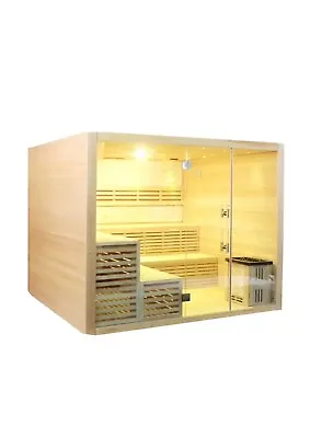 Luxurious Indoor 3-6 Person Use Infrared Dry Sauna Room Hemlock Wood Steam Sauna • $4000