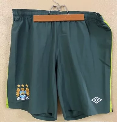 Umbro Man City Green Soccer Shorts - Size XL - NEW W Tags • $24.99