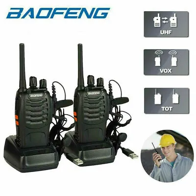 $45.99 • Buy 10x Baofeng BF-888S Two Way Radio Walkie Talkie UHF 400-470MHz Handheld +Earbuds