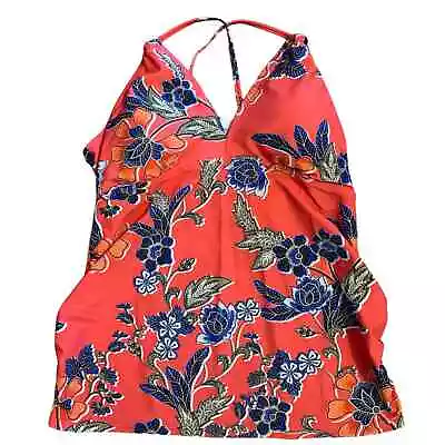 Motherhood Maternity Large Beach Bump Tankini Swim Top Floral EUC • $28