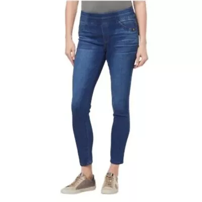 Democracy Ab Technology Glider Pull On Skinny Jeans Jeggings Size 14P  Blue • $24.99