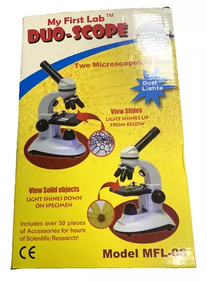 Microscope - My First Lab Duo-Scope In One Dual Lights Model MFL-06 Science • $49.77