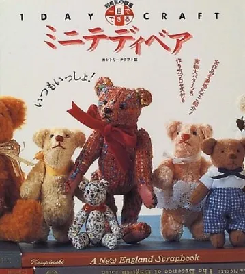 Mini Teddy Bear 1 Day Craft 1996 Japanese Handmade Book Japan • $26.82