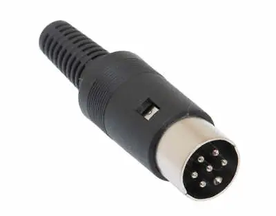 Philmore ETA9 6 Pin 240° Inline Male DIN Connector ~ Solder Type • $1.99