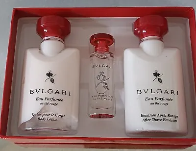 New Bvlgari Eau De Cologne Au The Rouge 5ml Men’s Perfume Gift Box Travel Set • £19.99