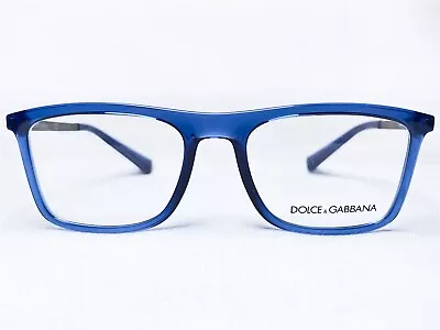 NEW Dolce & Gabbana DG5023 3067 Mens Blue Transparent Eyeglasses Frames 52/18 • $129.99