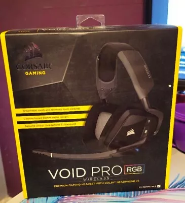 Corsair Void Pro RGB 7.1 Surround Sound Wireless Gaming Headset • £73.99