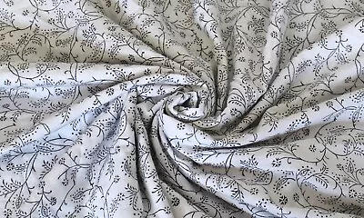 5 YD Hand Block Floral Printed Cotton Fabric Running Dress Making Craft Voile • $28.99