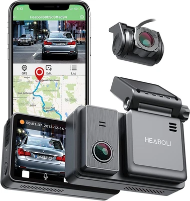 $293.95 • Buy Heaboli 4K Dual Dash Cam Front And Rear, Wi-Fi GPS, Dash Camera For Cars With 3