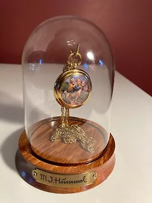 Hummel Pendant Watch  PICNIC In Glass Case W/Stand  • $3