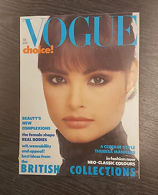 VOGUE Magazine: February 1986 - Talisa Soto • £6.99