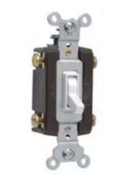 Pass & Seymour 664-WG 15 Amp 120 VAC 4-Way Ivory Thermoplastic Toggle Switch • $12.99