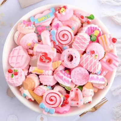 £2.99 • Buy Mix Fake Food Sweets, Lolly Cakes Cookies Muffins Cabochon Select Amount, FS10