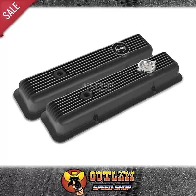 Holley Muscle Series Valve Covers Cast Alum Fits Sbc Black Finish - Ho241-135 • $690.98