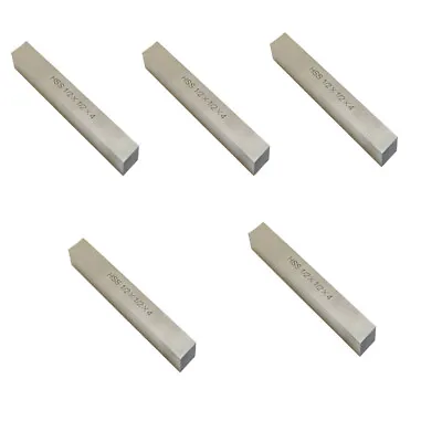 5 Pc 1/2'' X 1/2'' X 4'' HSS Square Tool Bit Lathe Fly Cutter Mill Blank • $38.99