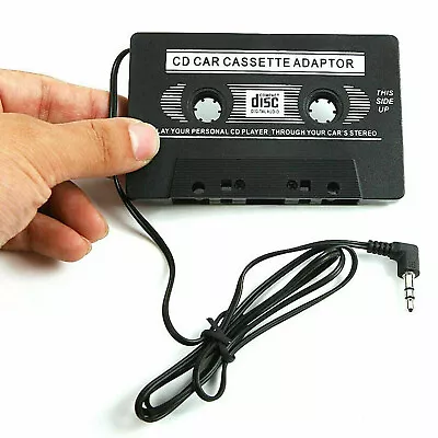 Car Audio Tape Cassette To Jack AUX For MP3 MP4 IPhone 3.5mm Connection To Car • £10.99