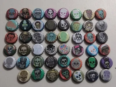 47 Mexican Beer Victoria.Bottle Caps.  Dia De Muertos  2014 • $50