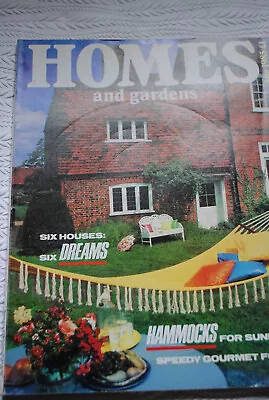 Vintage Retro Collectable Magazine -  Homes & Gardens - August 1985 Issue • £3.99