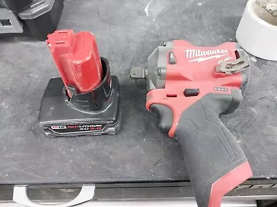 Milwaukee M12 FUEL™ 1/2  Stubby Impact Wrench With 3.0 Battery • $152.50