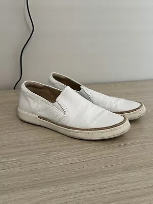 Naturalizer White Leather Shoes 7M Zola 3 Pre-Owned • £19.30